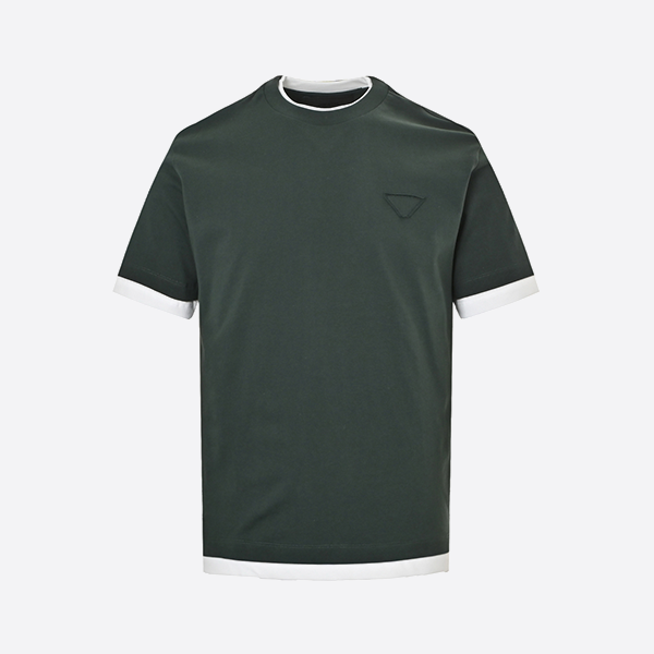 プラダ 25SS フェイクツーピース ステッチ 半袖