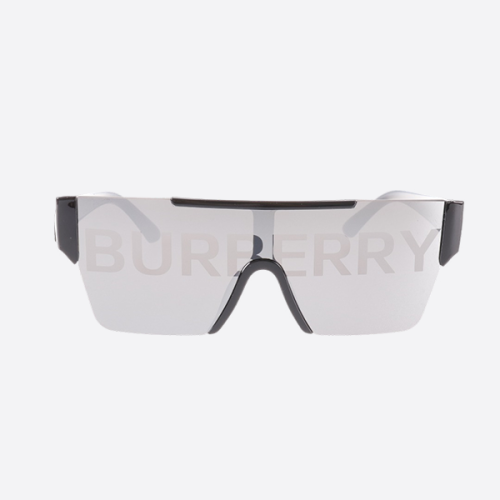 バーバリーのオールオーバープリントの不規則な形のサングラス