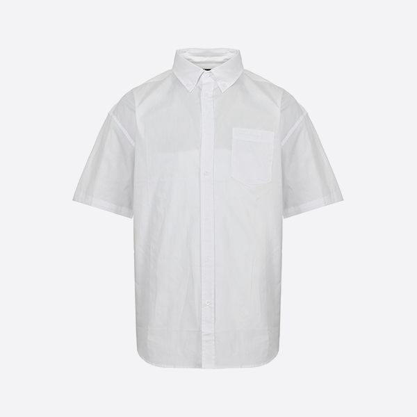 バレンシアガ 25SS レッド シグネチャー テープ 半袖シャツ