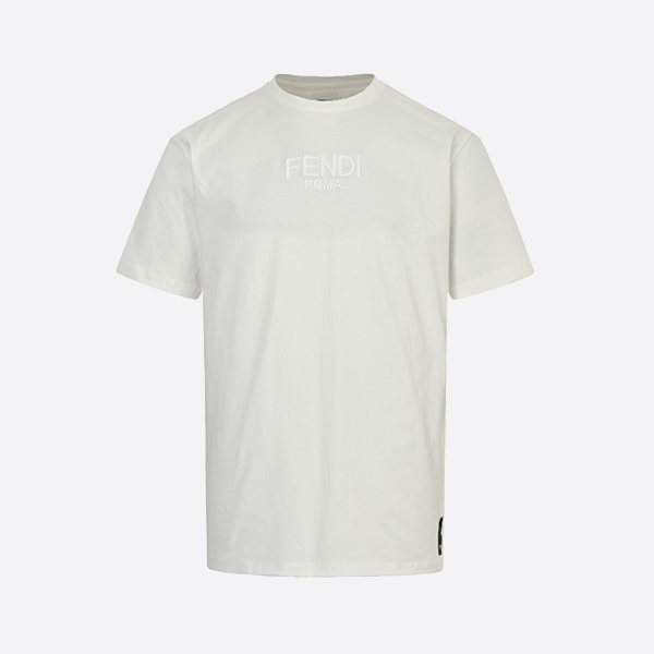 フェンディ 25ss ダークパターン 刺繍 レターロゴ 半袖