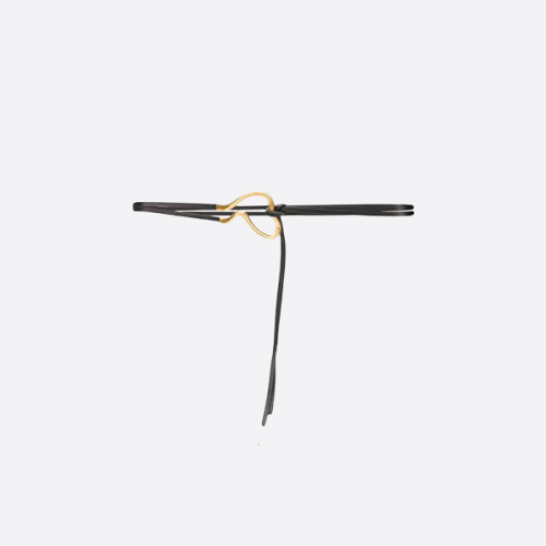 ボッテガ・ヴェネタ カーブバックルベルト ブラック