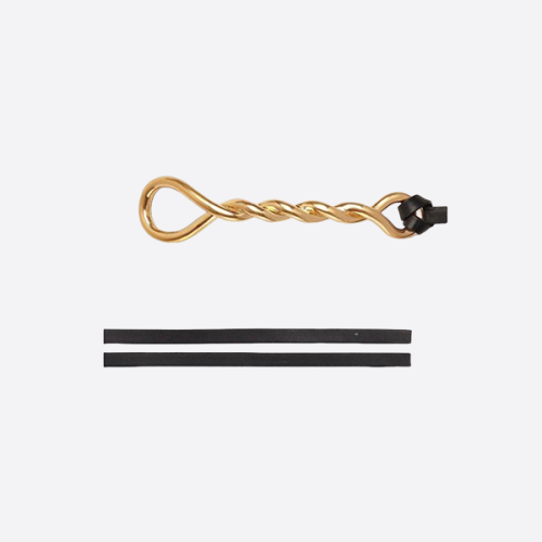 ボッテガ・ヴェネタのプリーツディテールバックルベルト