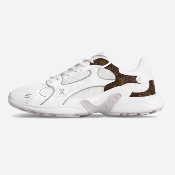 ルイ・ヴィトン オリンピア ラウンドトゥ レースアップ ローカット カジュアルシューズ 1AHOEV