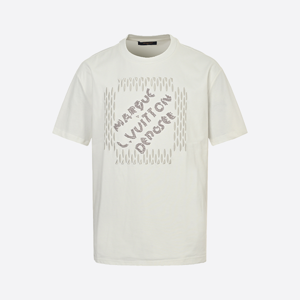 ルイ・ヴィトン 24SS ビーズレタリング刺繍半袖