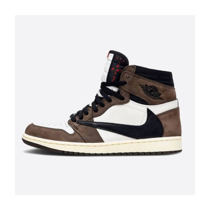 トラヴィス・スコット x エアジョーダン AJ1 ハイ OG SP TS ジョイント ダークブラウン フック ハイトップシューズ CD4487-100