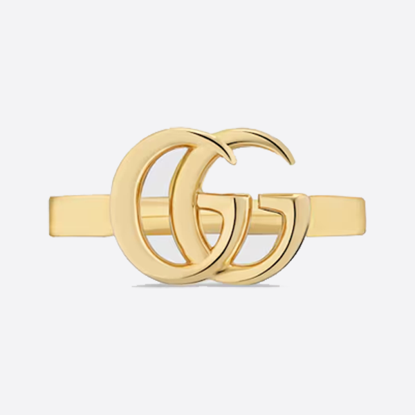 【正】シルバー925 グッチ ランニングシリーズ ダブルGリング 525690 J8500 8000