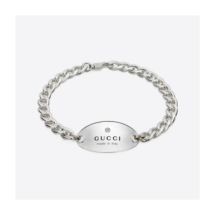 【正】シルバー925 グッチ トレードマーク チェーンブレスレット 797152 J8400 8106