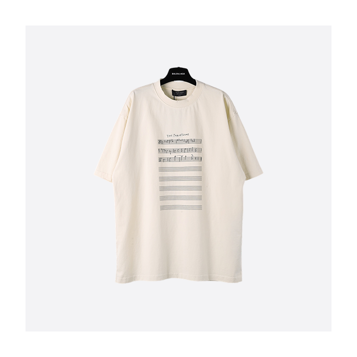 バレンシアガ ミュージカルノート Tシャツ