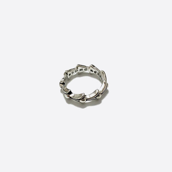 Chrome Hearts S925 スターリングシルバー フィッシュボーンリング 96707388