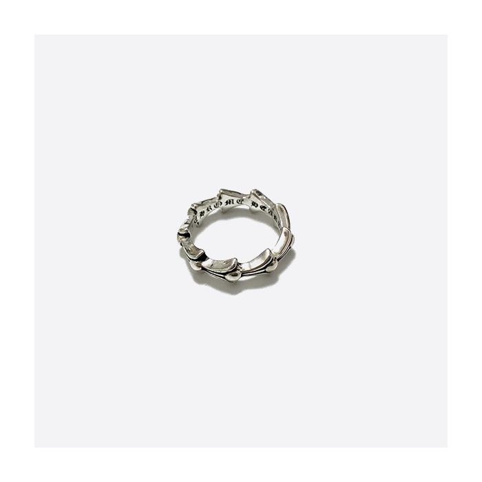 Chrome Hearts S925 スターリングシルバー フィッシュボーンリング 96707388