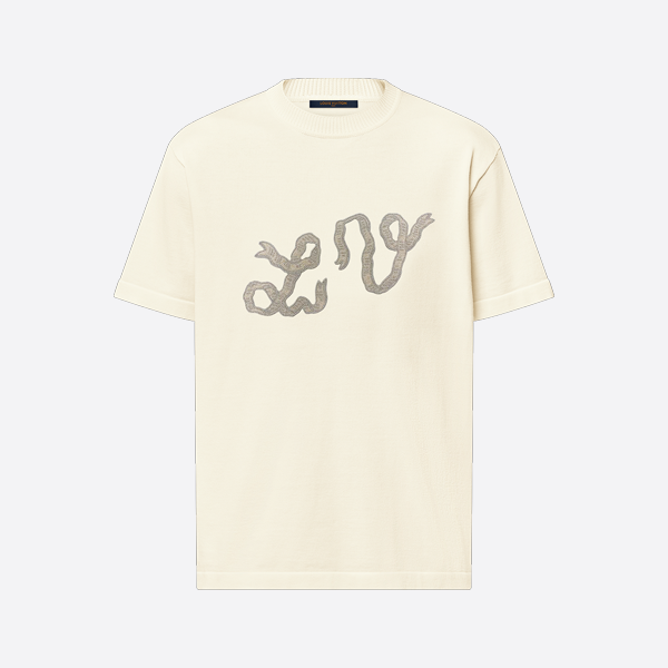 ルイ・ヴィトン リボン刺繍ウール 半袖