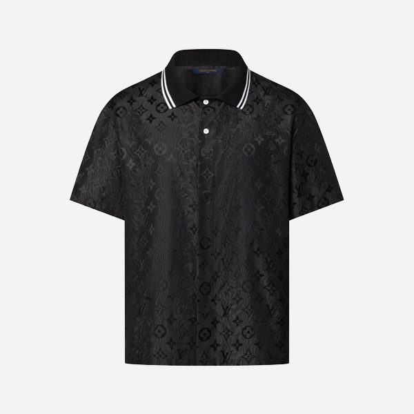 ルイ・ヴィトンのジャカード総柄ポロシャツ