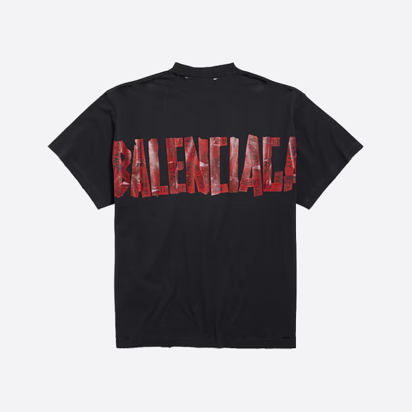 バレンシアガ バックマスキングテープステッカー 半袖