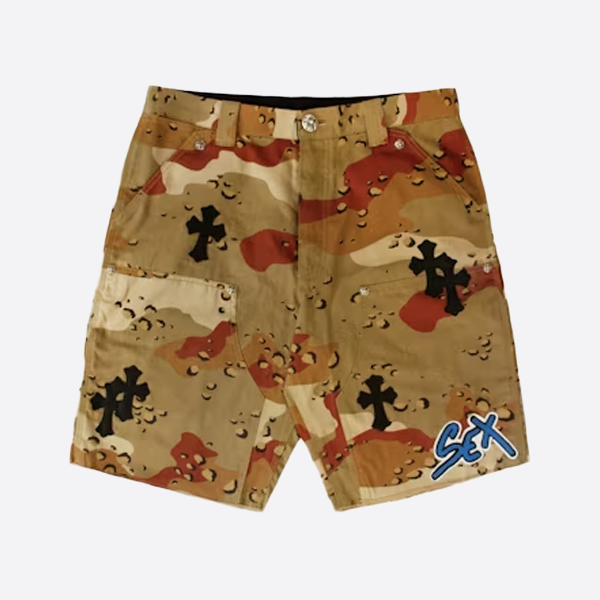 クロムハーツ  カラフルなクロスフリンジショーツ