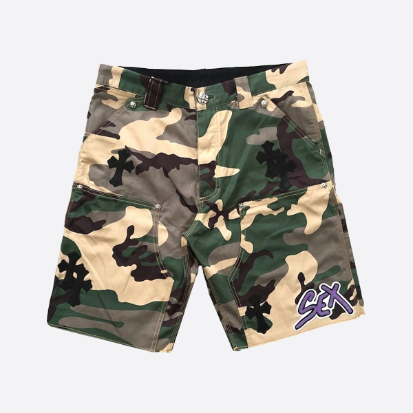 クロムハーツ  カラフルなクロスフリンジショーツ