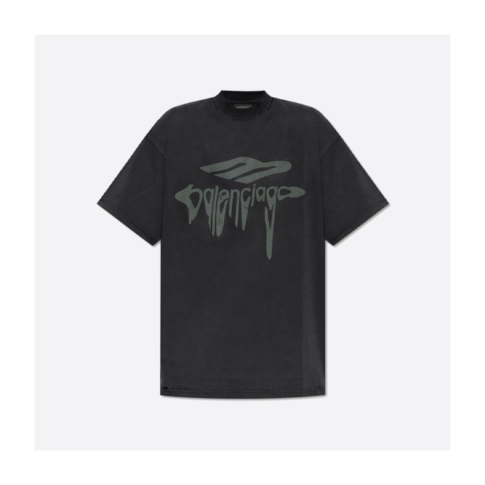 BALENCIAGA パリファミリー BLCG メルトレタープリント 半袖Tシャツ