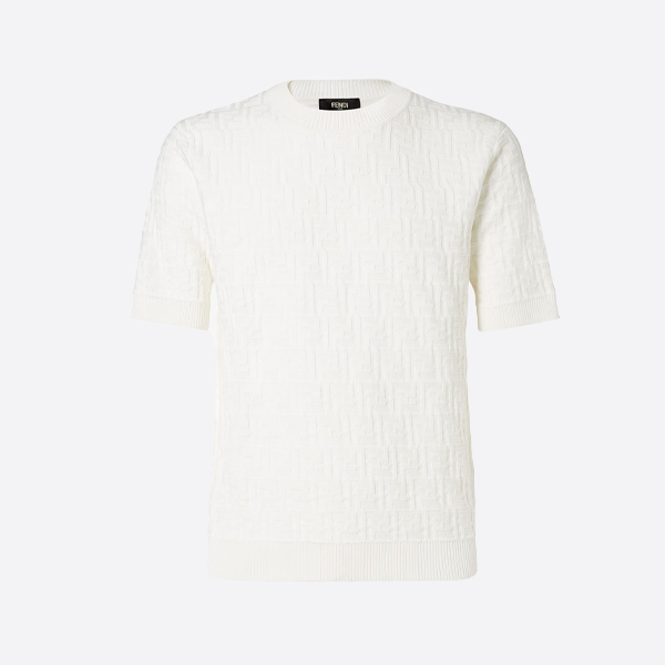 フェンディのオールオーバープリントニット半袖Tシャツ