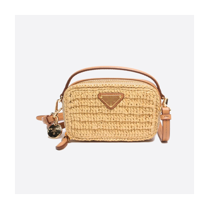 プラダの新作織りハンドバッグ 1NR025