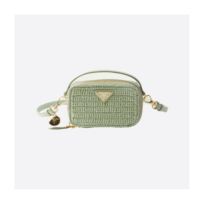 プラダの新作織りハンドバッグ 1NR025