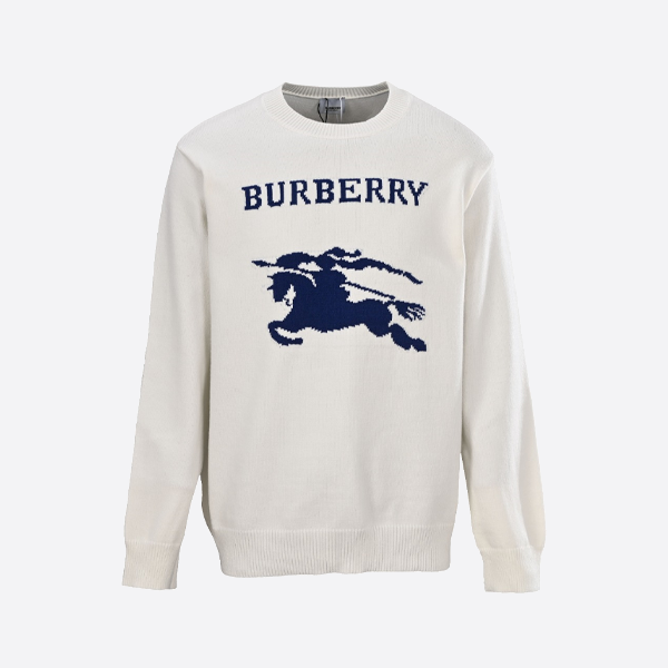 バーバリー エクエストリアン ナイト ロゴ ニット クルーネック セーター