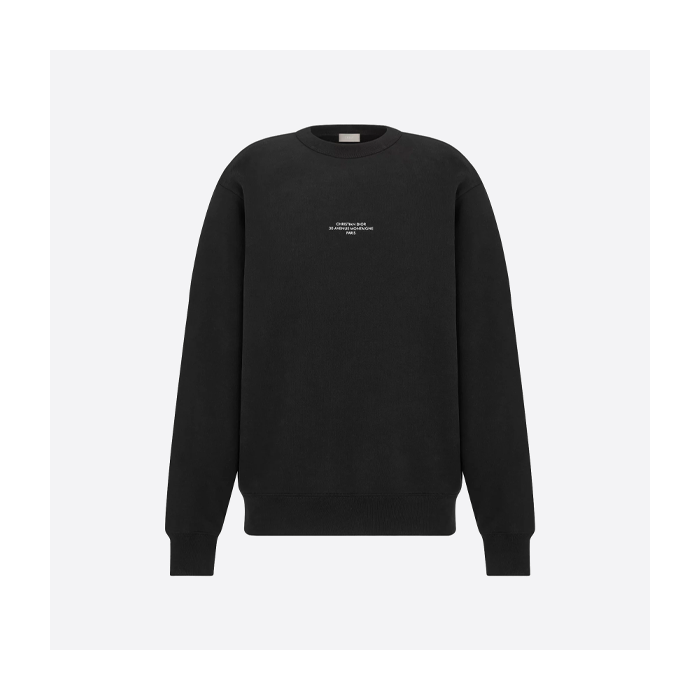 ディオール スローガン ロゴ スウェットシャツ ブラック