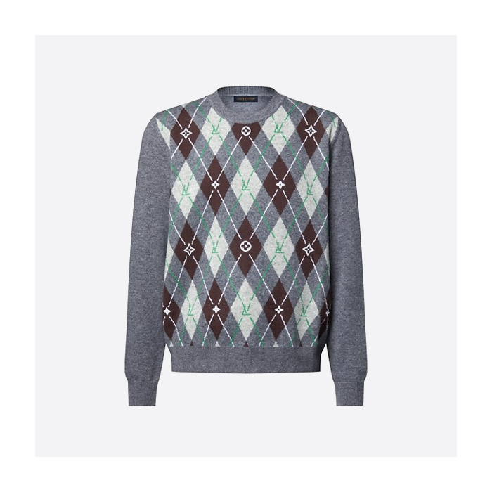 ルイ・ヴィトンのダイヤモンドジャカードニットセーター