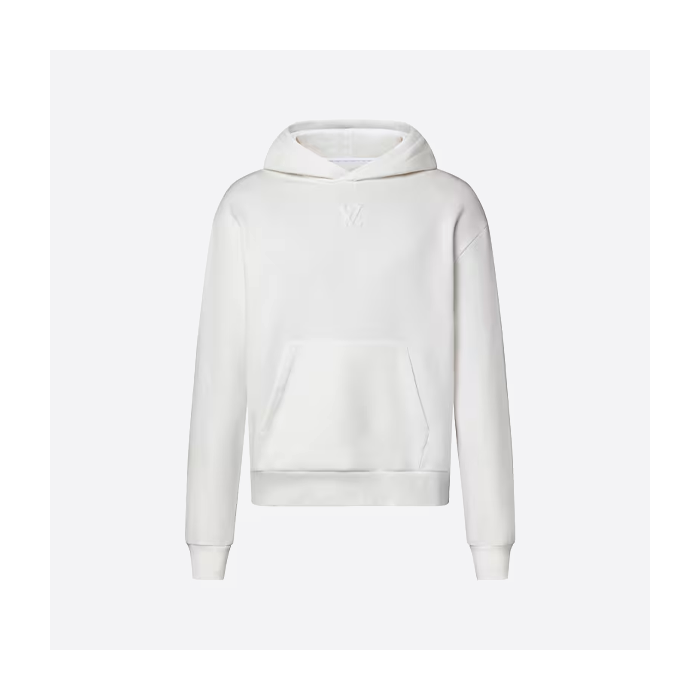 ルイ・ヴィトンのエンボス加工レタリングフード付きスウェットシャツ