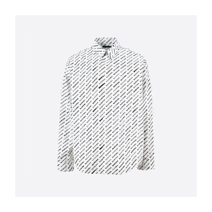 バレンシアガ レタリング 長袖シャツ ホワイト