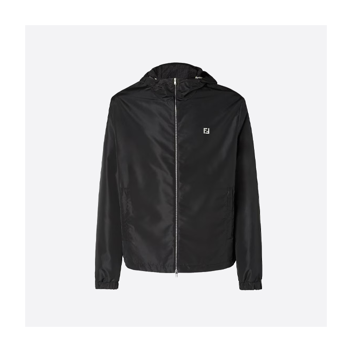 フェンディ ハードウェア テクニカルファブリック フード付きジャケット