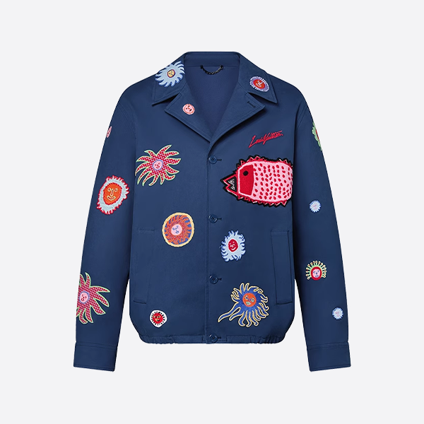 ルイ・ヴィトンの草間彌生マンボウ刺繍ジャケット