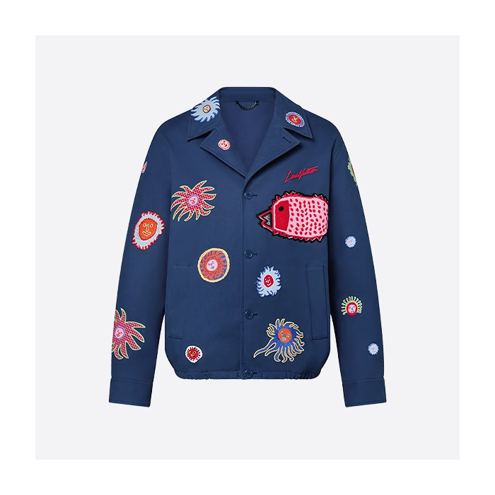 ルイ・ヴィトンの草間彌生マンボウ刺繍ジャケット