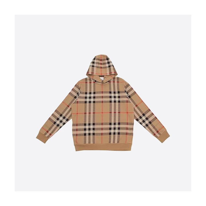 バーバリーのリバーシブルフード付きカシミアジップアップジャケット