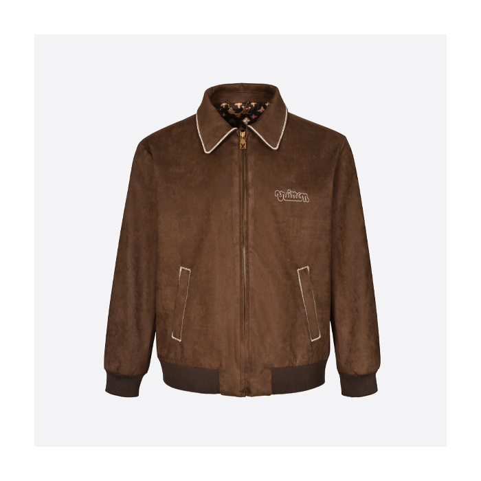 ルイ・ヴィトン スエード ボンバージャケット（コーヒー）