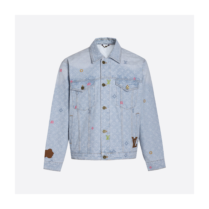 ルイ・ヴィトンのペイントジャカードデニムジャケット