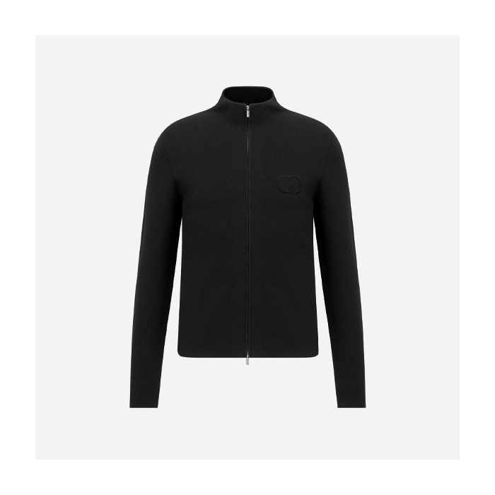 ディオール 立体文字ウールコート ブラック