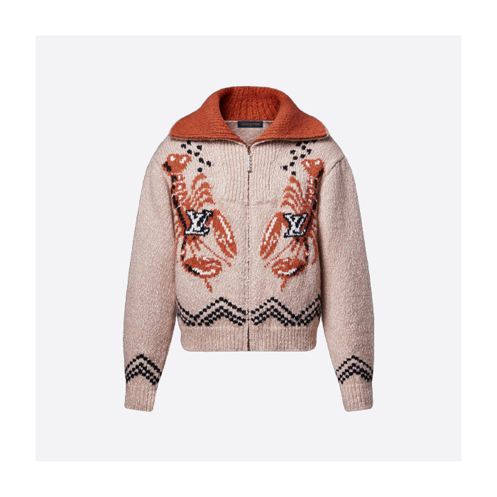 ルイ・ヴィトンのウールロブスターカーディガンジャケット