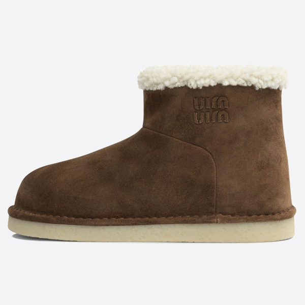 ミュウミュウ ラムウール ショート スノーブーツ 5T515EZ0GF0324 F ZF15