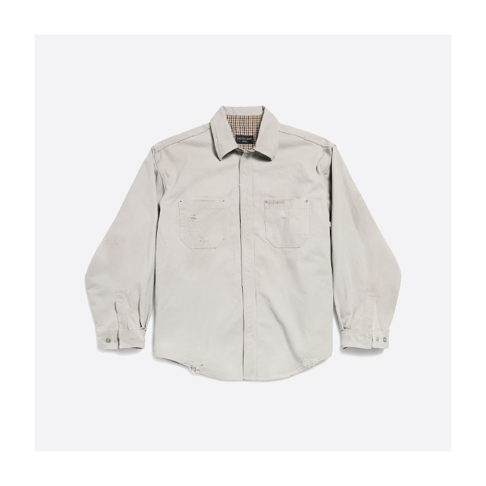 バレンシアガのシャツジャケット