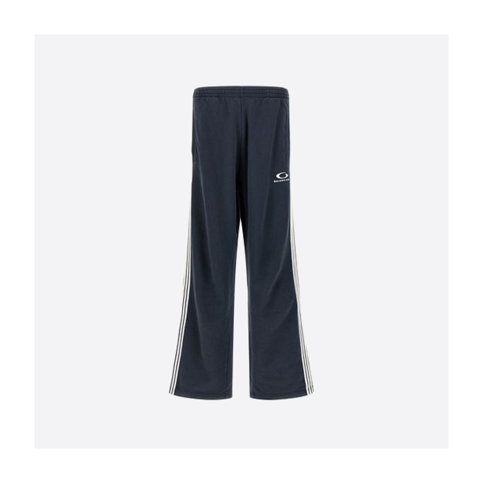 バレンシアガの5BARダブルリング刺繍ニットテリートラウザーズ