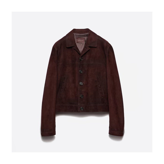 プラダのカシミアレザージャケット