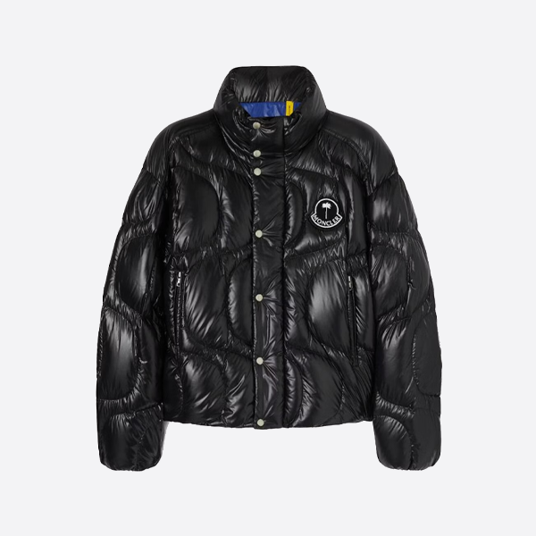 モンクレール X パームエンジェルス ジョイント ダウンジャケット ブラック