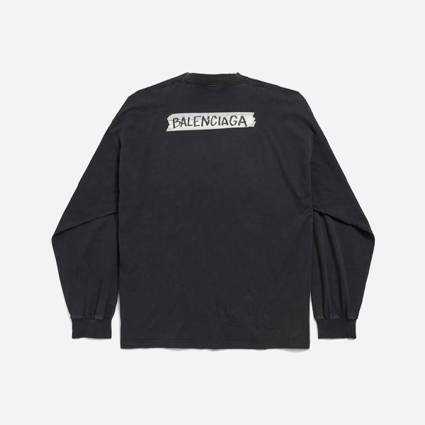 バレンシアガ ペーパーライク和紙テープ ロングスリーブ