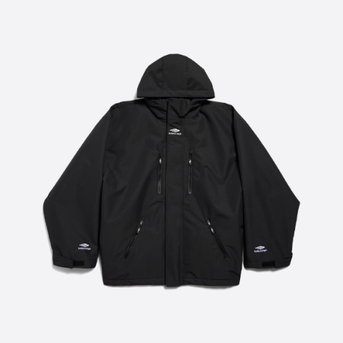 バレンシアガ ロゴ刺繍 スキー キルティング ジャケット